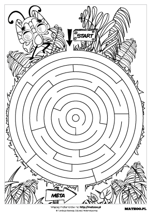 Labirynty karty pracy PDF do druku