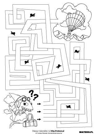 Labirynty karty pracy PDF do druku
