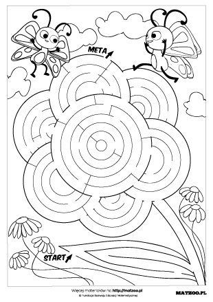 Labirynty karty pracy PDF do druku