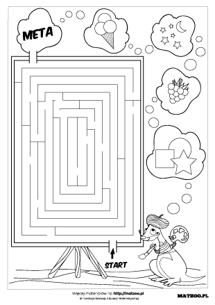 Labirynty karty pracy PDF do druku