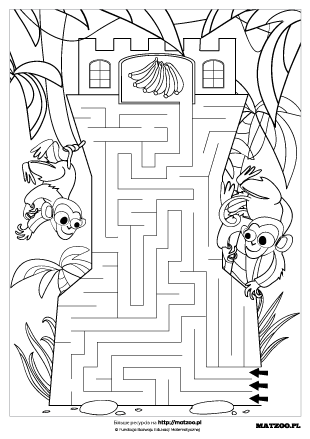 Лабіринти karty pracy PDF do druku