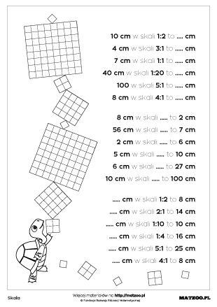 Skala karty pracy PDF do druku