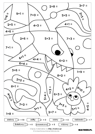 Dodaj i pokoloruj karty pracy PDF do druku