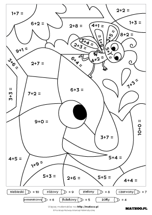 Dodaj i pokoloruj karty pracy PDF do druku
